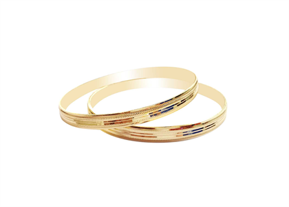 Gold Plated | Diamond Cut Bangles